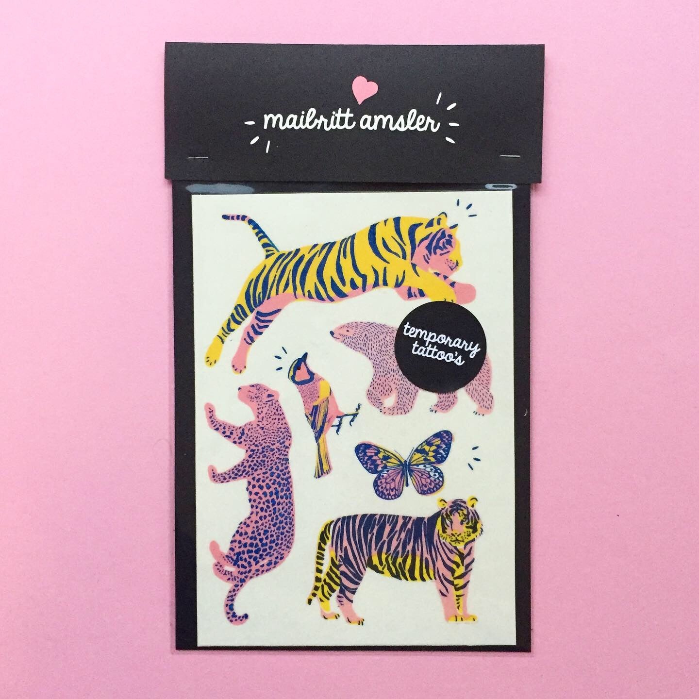 TEMPORARY TATTOO'S WILD ANIMALS