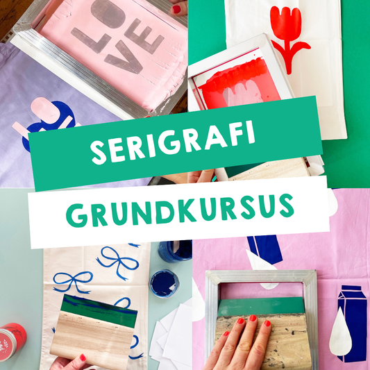 EARLY BIRD / SERIGRAFI - GRUNDKURSUS / 11. januar 2025 (7 timer)