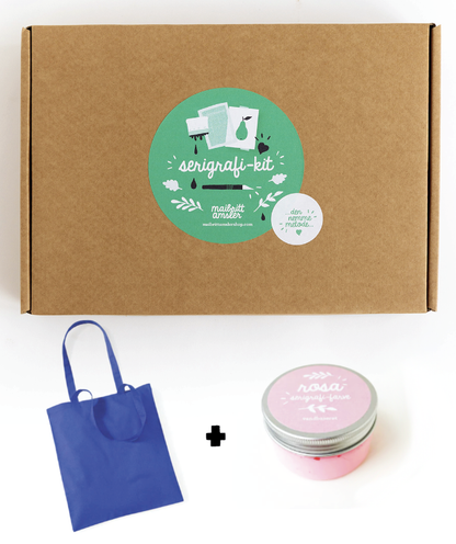 MESSETILBUD: Startersæt inkl blå mulepose + 100 ml lyserød farve