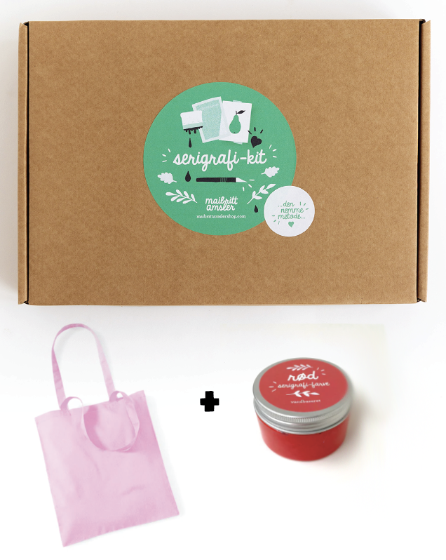 MESSETILBUD: Startersæt inkl lyserød mulepose + 100 ml rød farve