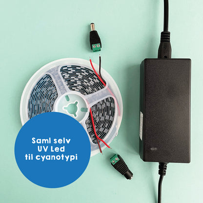 UV LED lys til cyanotypi og serigrafi - byg din egen lyskasse