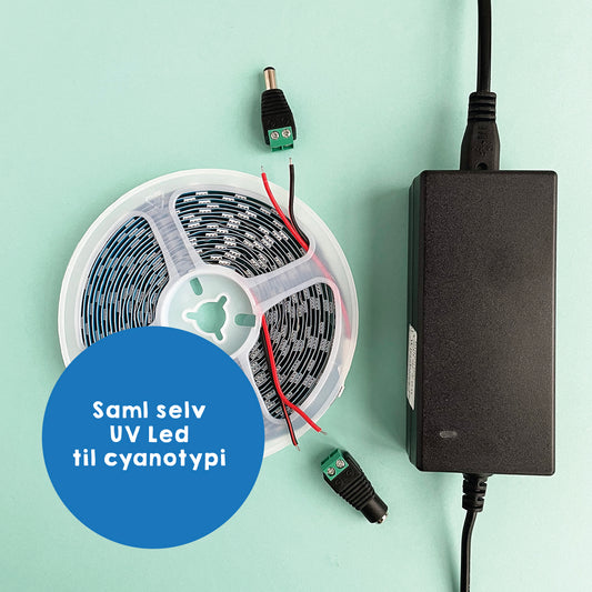 UV LED lys til cyanotypi og serigrafi - byg din egen lyskasse