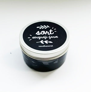 Sort serigrafi-farve, 100 ml