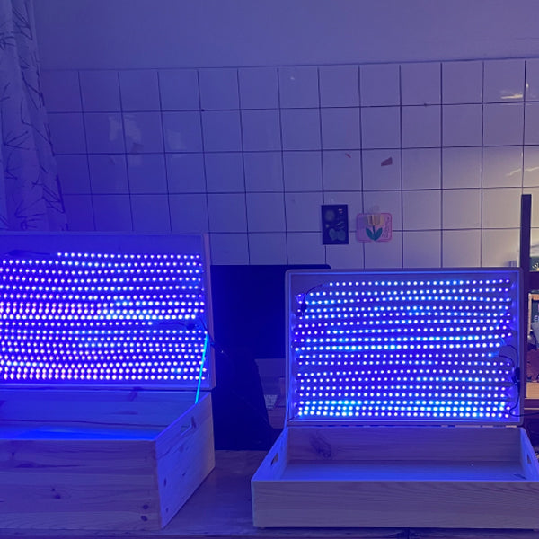 UV LED lys til cyanotypi og serigrafi - byg din egen lyskasse